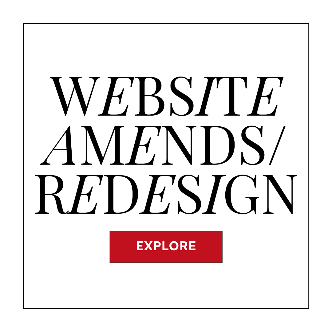 Website Amends + Redesign